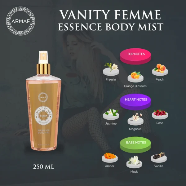 ARMAF VANITY FEMME MIST 250ML - Image 2